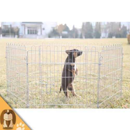 Cercadinho para cães dobrável de metal ao ar livre