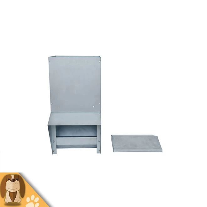 Rainproof Outdoor Galvanized Metal Chicken Feeder