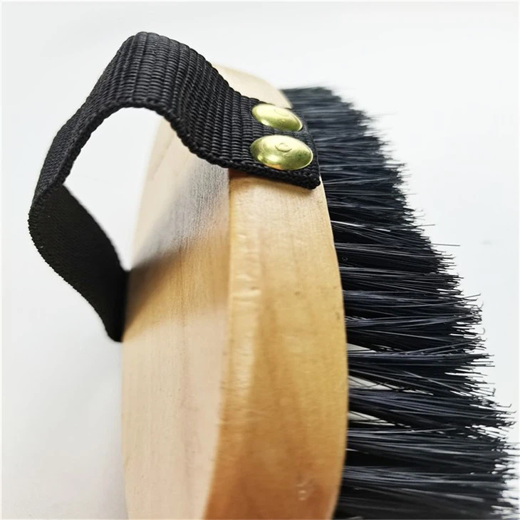 White And Black Beautiful Wooden Hair Brush