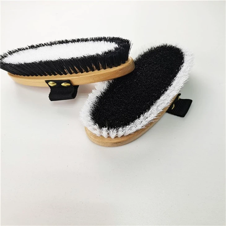 White And Black Beautiful Wooden Hair Brush